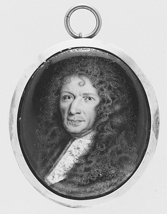 Portrait of a Man, Continental Painter (ca. 1670), Enamel 
