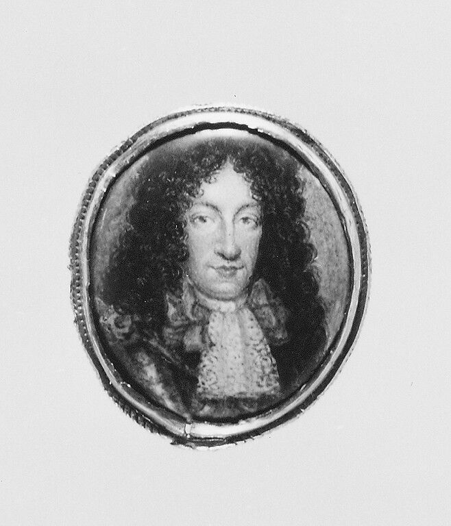 Portrait of a Man, Continental Painter (ca. 1690), Enamel 