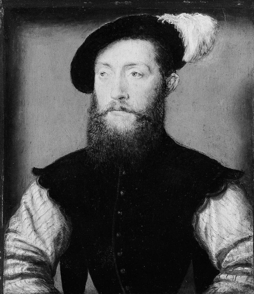 Charles de Cossé (1506–1563), Comte de Brissac, Attributed to Corneille de Lyon (Netherlandish, The Hague, active by 1533–died 1575 Lyons), Oil on wood 