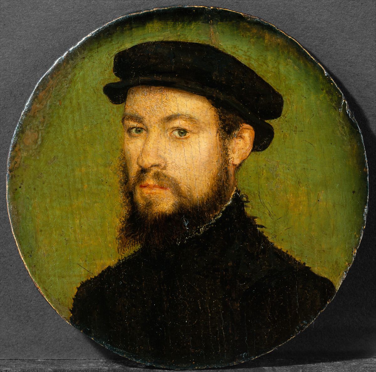 Portrait of a Man, Attributed to Corneille de Lyon (Netherlandish, The Hague, active by 1533–died 1575 Lyons), Oil on wood 