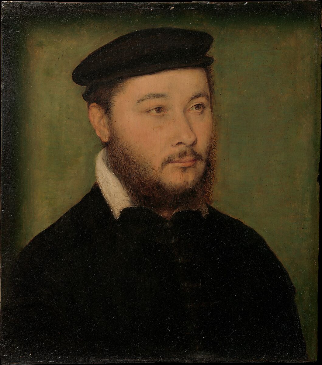 Portrait of a Man, Attributed to Corneille de Lyon (Netherlandish, The Hague, active by 1533–died 1575 Lyons), Oil on wood 