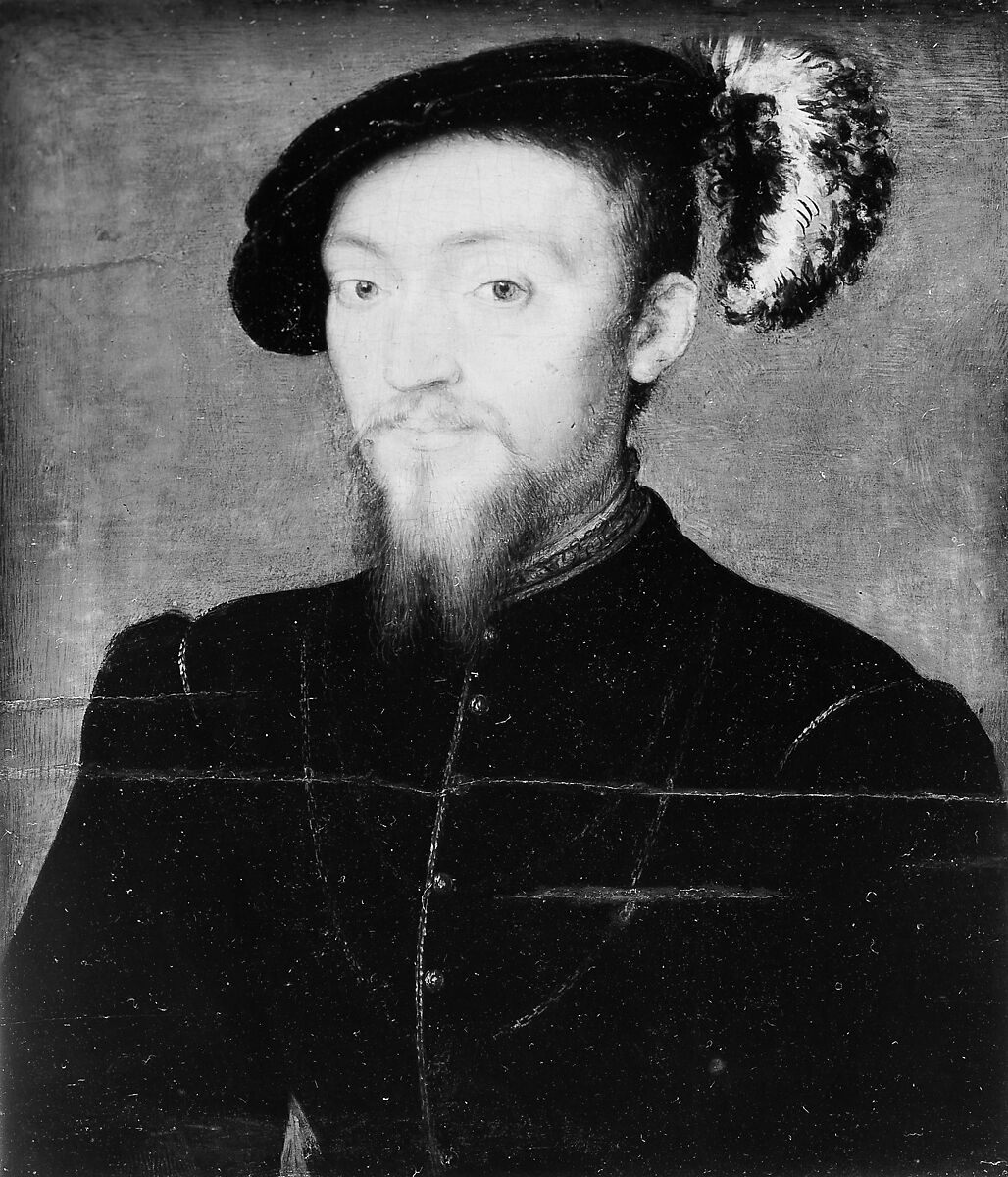 Portrait of a Man, Style of Corneille de Lyon (French, second quarter 16th century), Oil on wood 