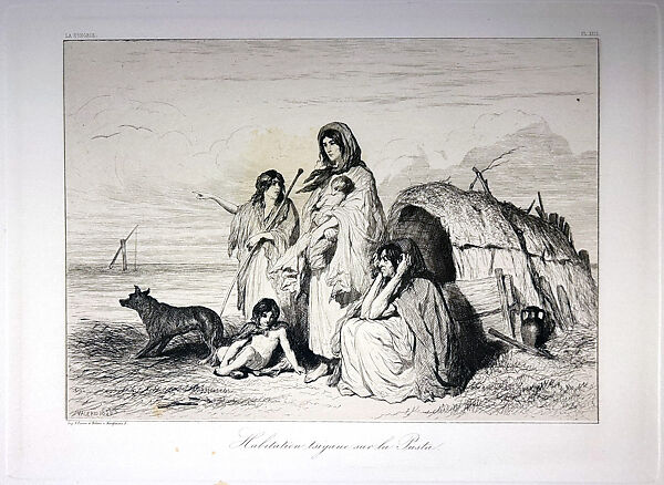 Landscape with Figures (Les Bohémiens), Camille Corot (French, Paris 1796–1875 Paris), Oil on canvas