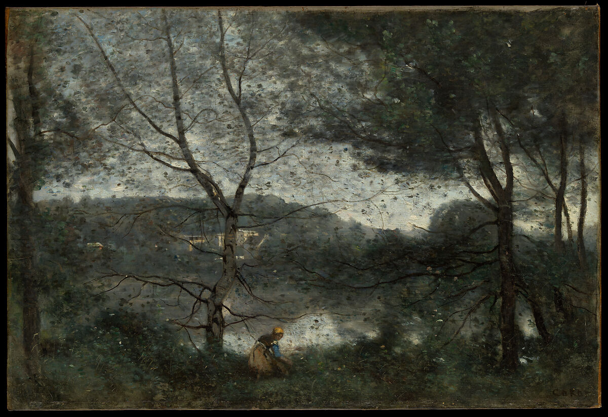 Ville-d'Avray, Camille Corot (French, Paris 1796–1875 Paris), Oil on canvas 