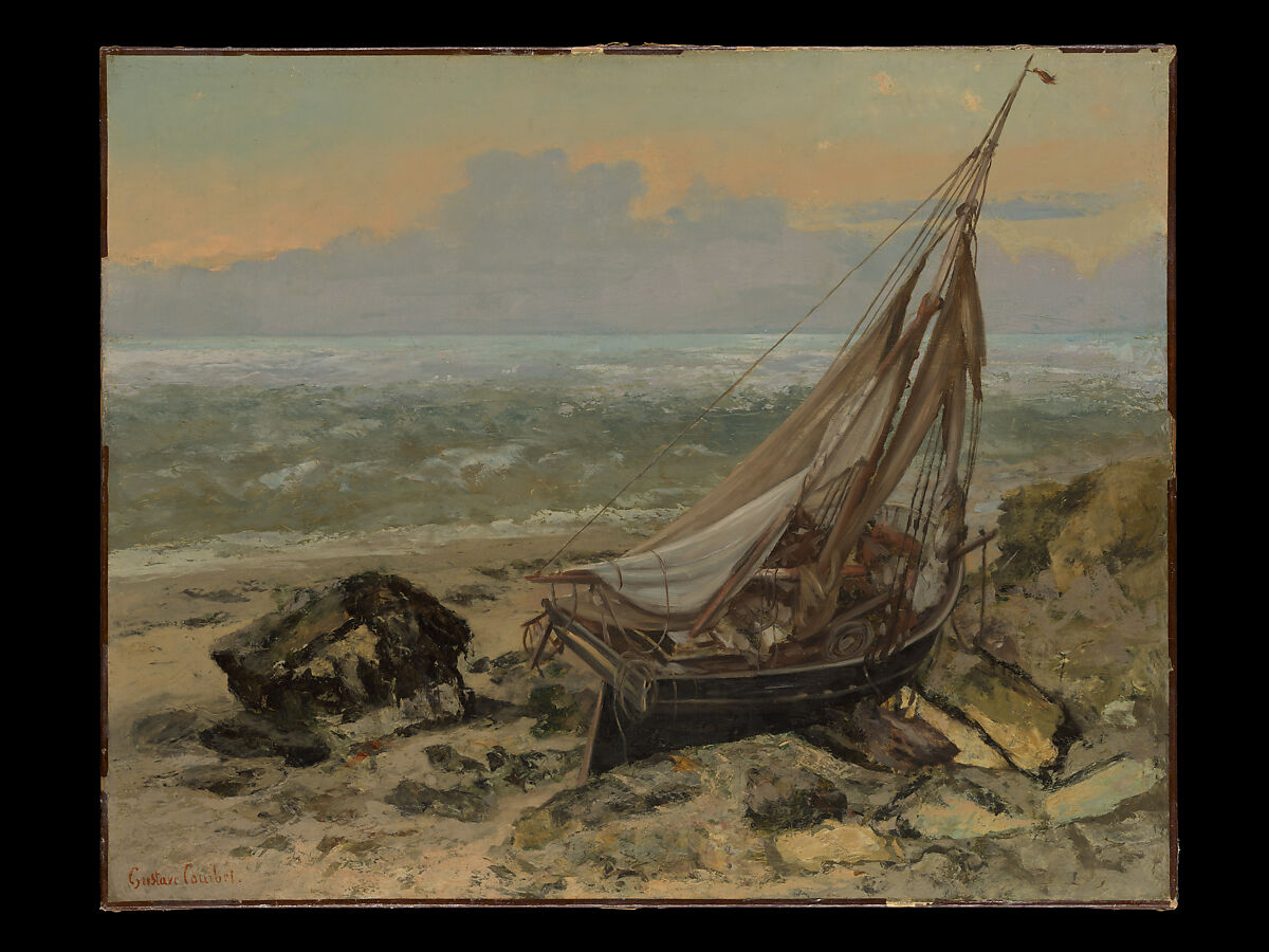 The Fishing Boat, Gustave Courbet (French, Ornans 1819–1877 La Tour-de-Peilz), Oil on canvas 