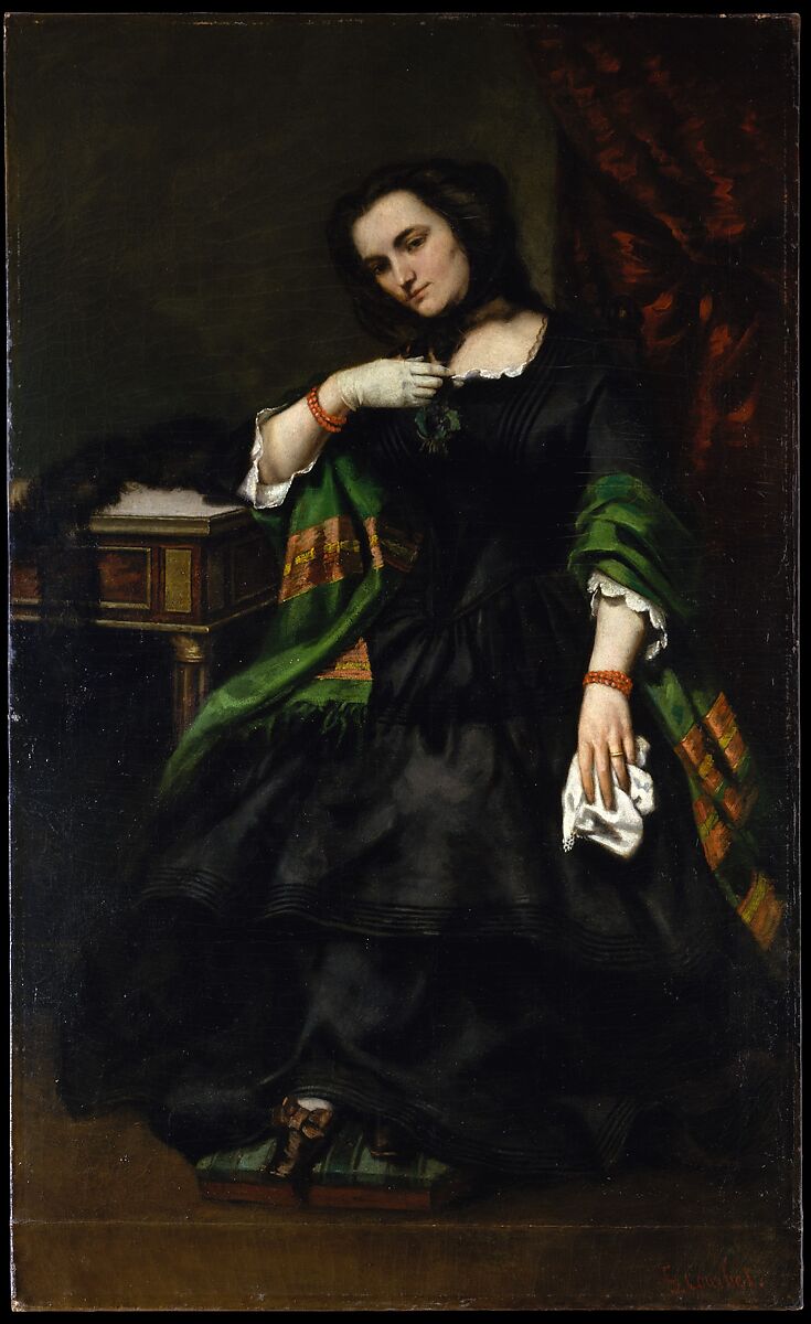 Madame Auguste Cuoq (Mathilde Desportes, 1827–1910), Gustave Courbet (French, Ornans 1819–1877 La Tour-de-Peilz), Oil on canvas 