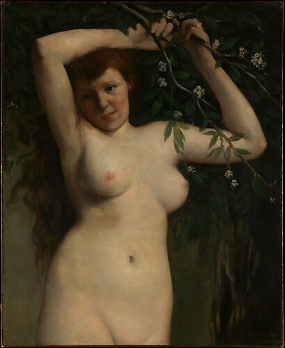 Nude with Flowering Branch