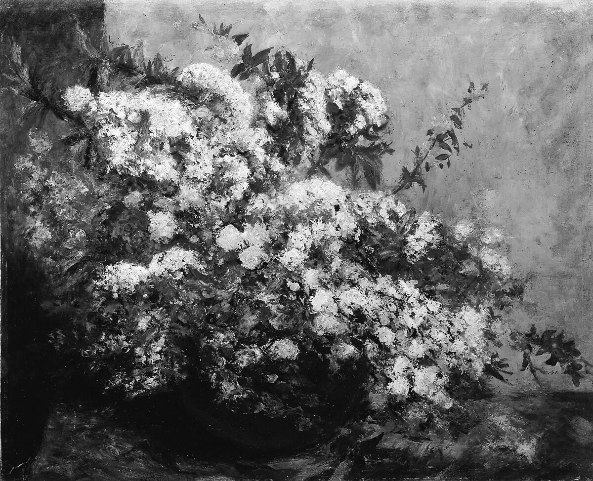 Spring Flowers, Copy after Gustave Courbet (French, second half 19th century), Oil on canvas 