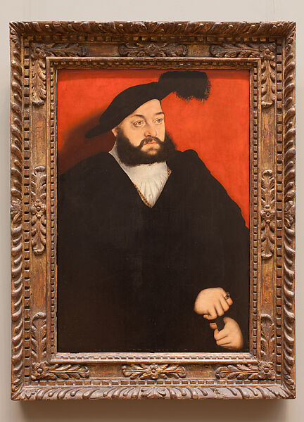 Johann (1498–1537), Duke of Saxony, Lucas Cranach the Elder (German, Kronach 1472–1553 Weimar), Oil on beech