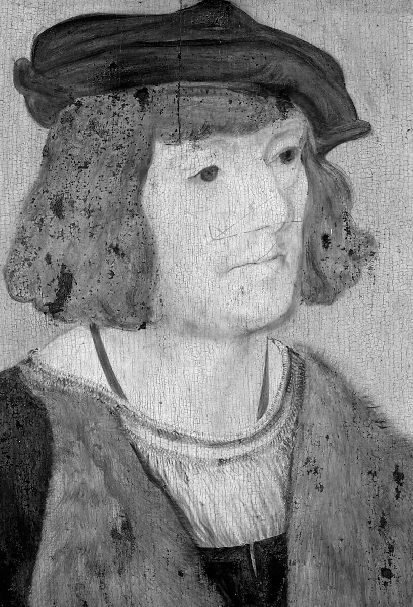 Portrait of a Man with a Rosary, Lucas Cranach the Elder (German, Kronach 1472–1553 Weimar), Oil on oak