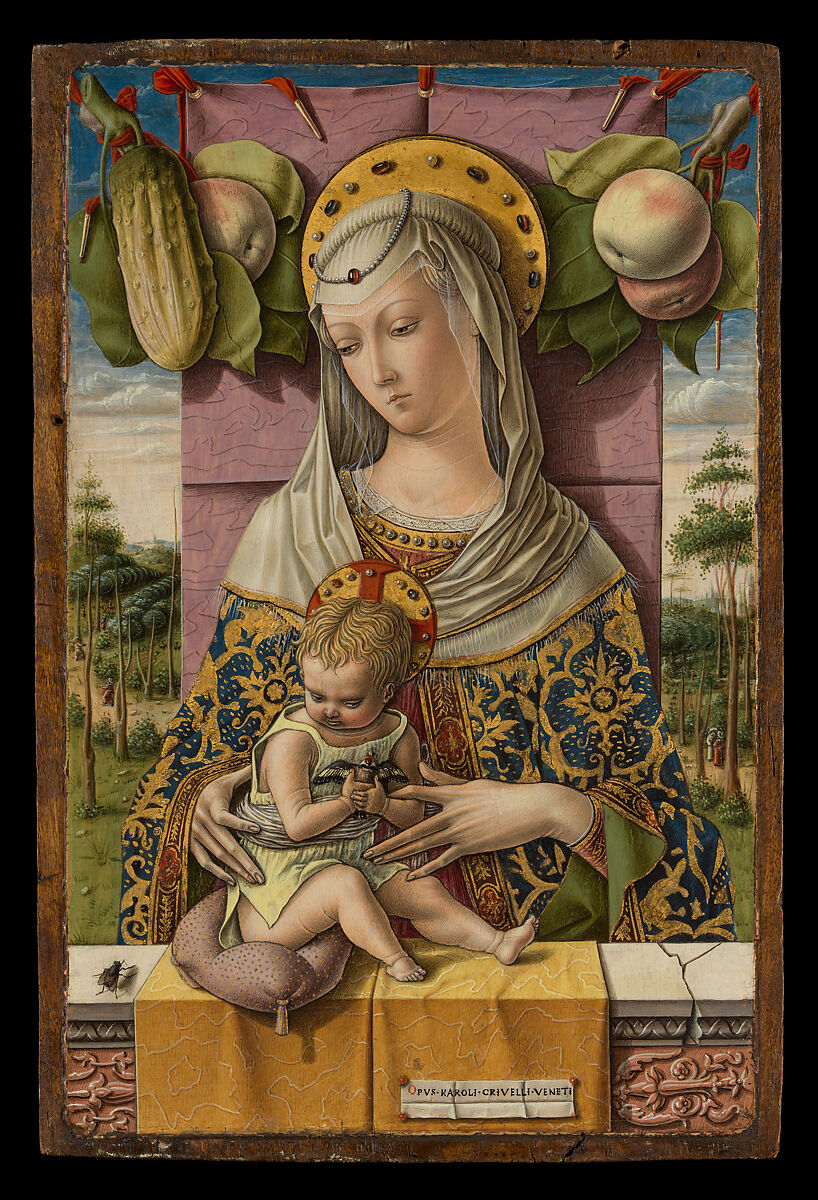 Madonna and Child, Carlo Crivelli (Italian, Venice (?), active by 1457–died 1494/95 Ascoli Piceno), Tempera and gold on wood 