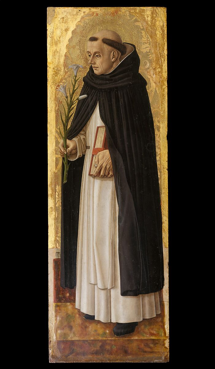 Saint Dominic, Carlo Crivelli (Italian, Venice (?), active by 1457–died 1494/95 Ascoli Piceno), Tempera on wood, gold ground 