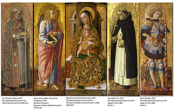 Saint Dominic, Carlo Crivelli (Italian, Venice (?), active by 1457–died 1494/95 Ascoli Piceno), Tempera on wood, gold ground