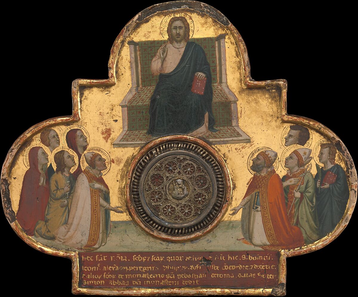 Christ Enthroned with Saints, Bernardo Daddi (Italian, Florence (?) ca. 1290–1348 Florence), Tempera on wood, gold ground 
