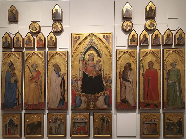 Saint Reparata before the Emperor Decius, Bernardo Daddi (Italian, Florence (?) ca. 1290–1348 Florence), Tempera on wood