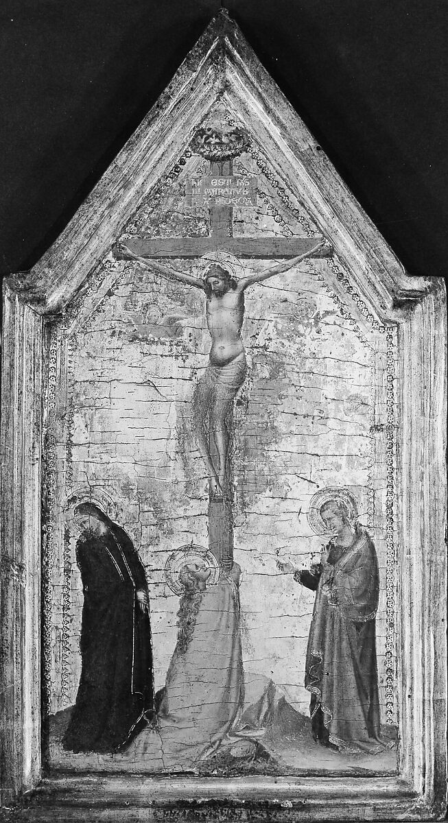The Crucifixion, Workshop of Bernardo Daddi (Italian, Florence (?) ca. 1290–1348 Florence), Tempera on wood, gold ground 