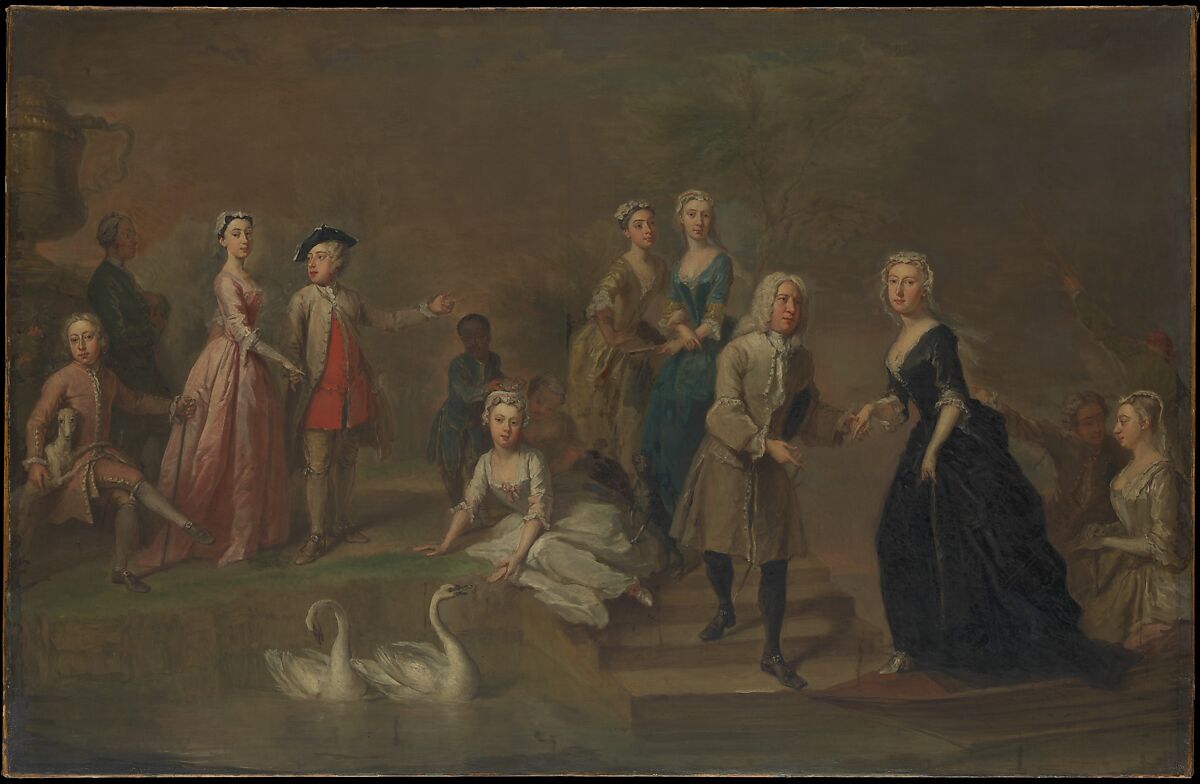 Uvedale Tomkyns Price (1685–1764) and Members of His Family, Bartholomew Dandridge (British, London 1691–in or after 1754 London), Oil on canvas 