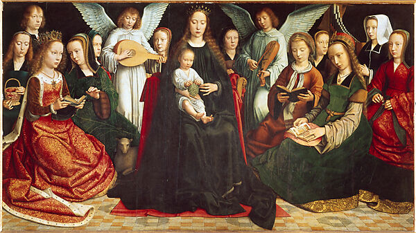 The Annunciation, Gerard David (Netherlandish, Oudewater ca. 1455–1523 Bruges), Oil on wood