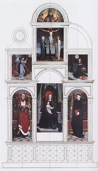 The Annunciation, Gerard David (Netherlandish, Oudewater ca. 1455–1523 Bruges), Oil on wood