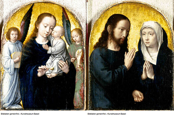 Christ Taking Leave of His Mother, Gerard David (Netherlandish, Oudewater ca. 1455–1523 Bruges), Oil on wood