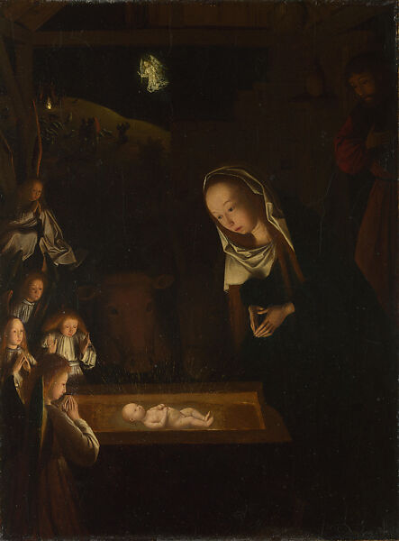 The Nativity, Gerard David (Netherlandish, Oudewater ca. 1455–1523 Bruges), Oil on wood
