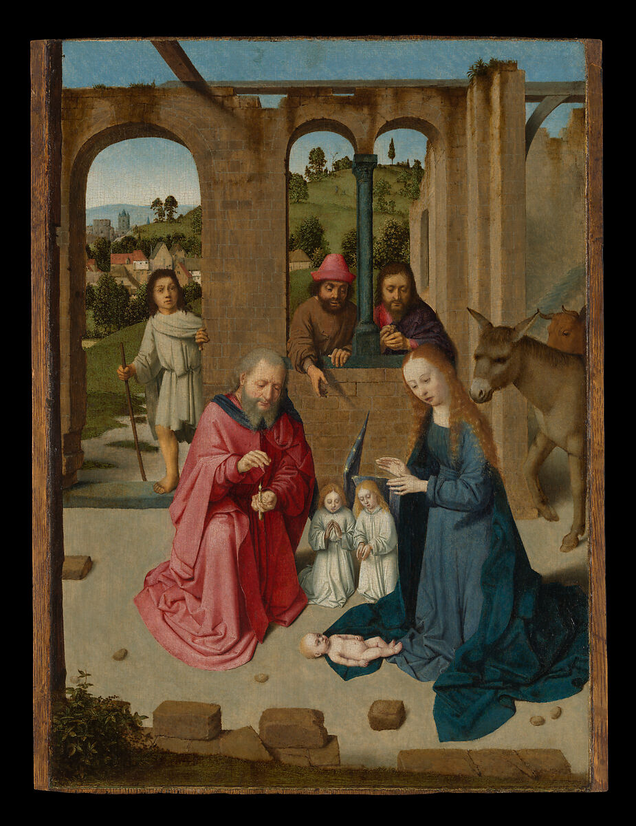 The Nativity, Gerard David (Netherlandish, Oudewater ca. 1455–1523 Bruges), Oil on wood 