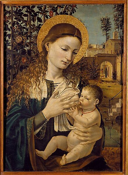 The Rest on the Flight into Egypt, Gerard David (Netherlandish, Oudewater ca. 1455–1523 Bruges), Oil on wood