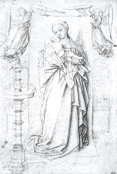 The Rest on the Flight into Egypt, Gerard David (Netherlandish, Oudewater ca. 1455–1523 Bruges), Oil on wood