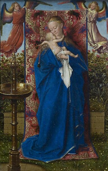 Virgin and Child with Four Angels, Gerard David (Netherlandish, Oudewater ca. 1455–1523 Bruges), Oil on wood