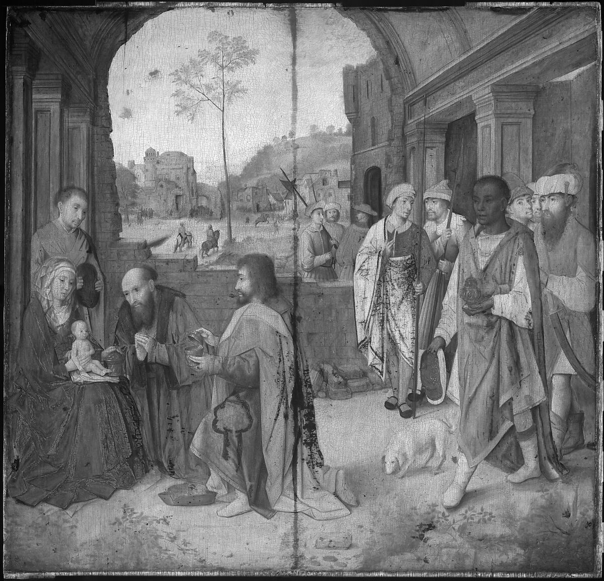 The Adoration of the Magi, Gerard David (Netherlandish, Oudewater ca. 1455–1523 Bruges) and Workshop, Oil on wood