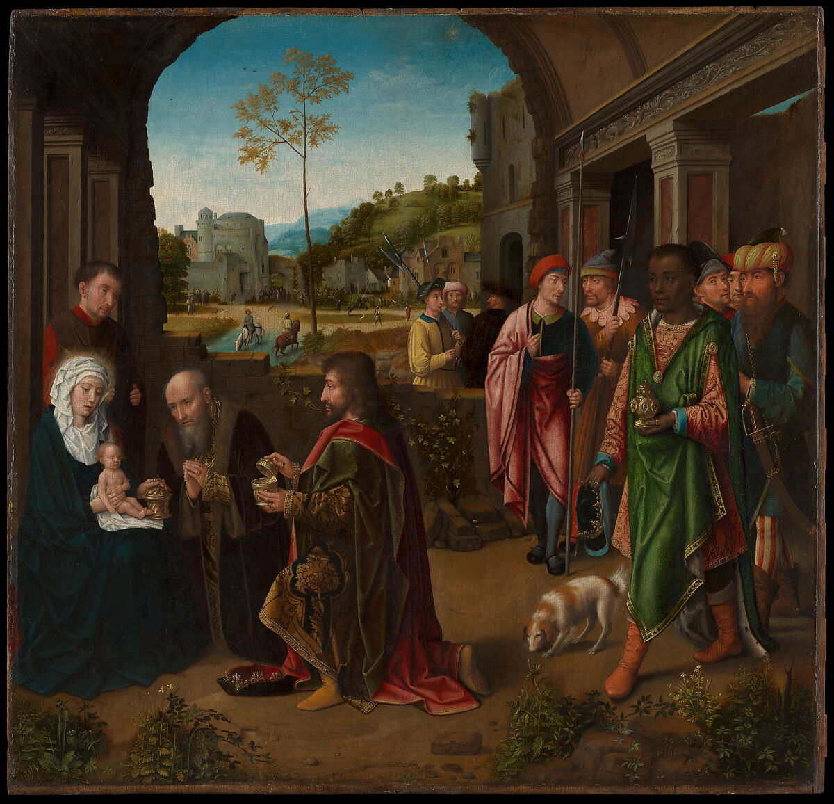 The Adoration of the Magi, Gerard David (Netherlandish, Oudewater ca. 1455–1523 Bruges) and Workshop, Oil on wood 