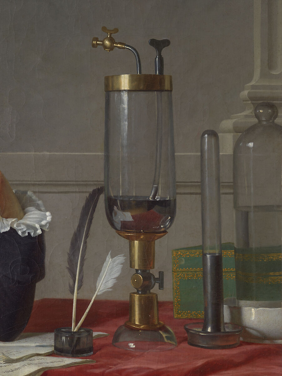 Antoine Laurent Lavoisier (1743–1794) and Marie Anne Lavoisier (Marie Anne Pierrette Paulze, 1758–1836), Jacques Louis David (French, Paris 1748–1825 Brussels), Oil on canvas