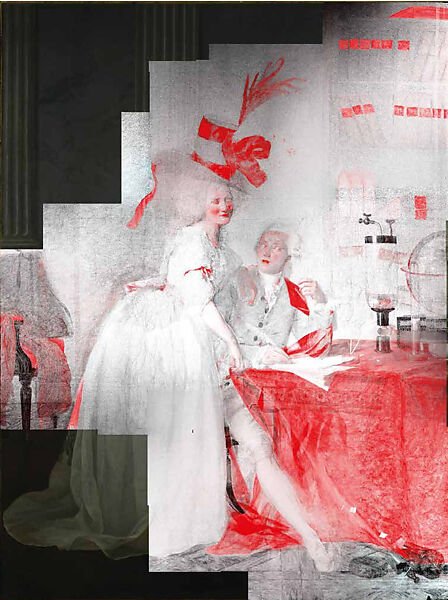 Antoine Laurent Lavoisier (1743–1794) and Marie Anne Lavoisier (Marie Anne Pierrette Paulze, 1758–1836), Jacques Louis David (French, Paris 1748–1825 Brussels), Oil on canvas