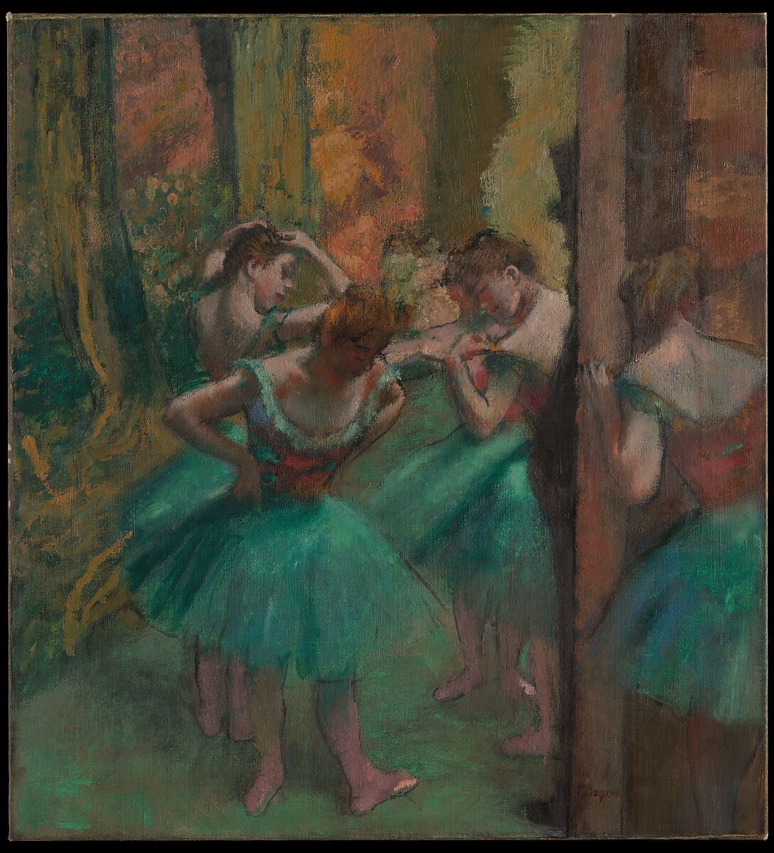 Dancers, Pink and Green