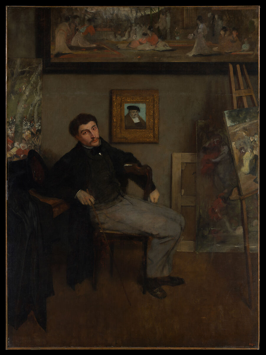 James-Jacques-Joseph Tissot (1836–1902), Edgar Degas  French, Oil on canvas