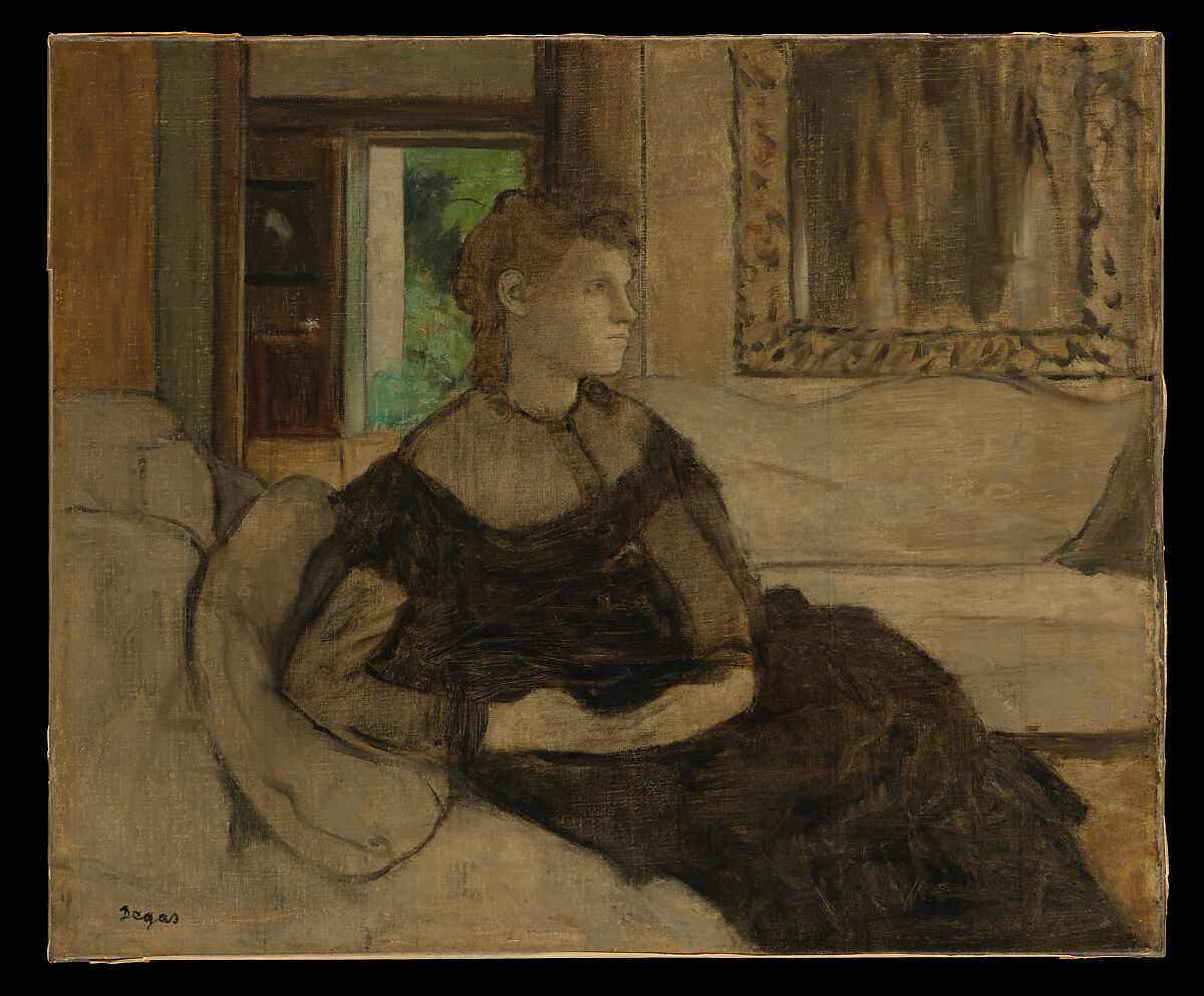 Madame Théodore Gobillard (Yves Morisot, 1838–1893), Edgar Degas (French, Paris 1834–1917 Paris), Oil on canvas 