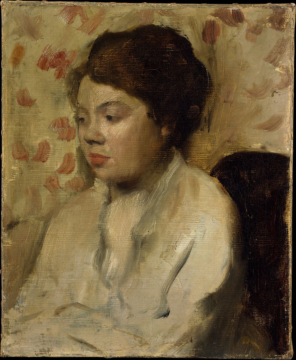 Portrait of a Young Woman, Edgar Degas (French, Paris 1834–1917 Paris), Oil on canvas 