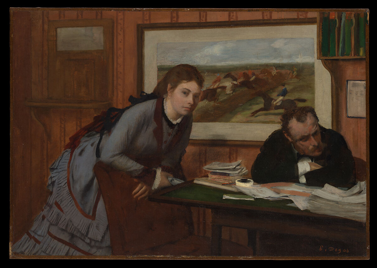 Sulking, Edgar Degas (French, Paris 1834–1917 Paris), Oil on canvas 