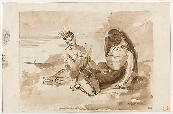 The Natchez, Eugène Delacroix (French, Charenton-Saint-Maurice 1798–1863 Paris), Oil on canvas