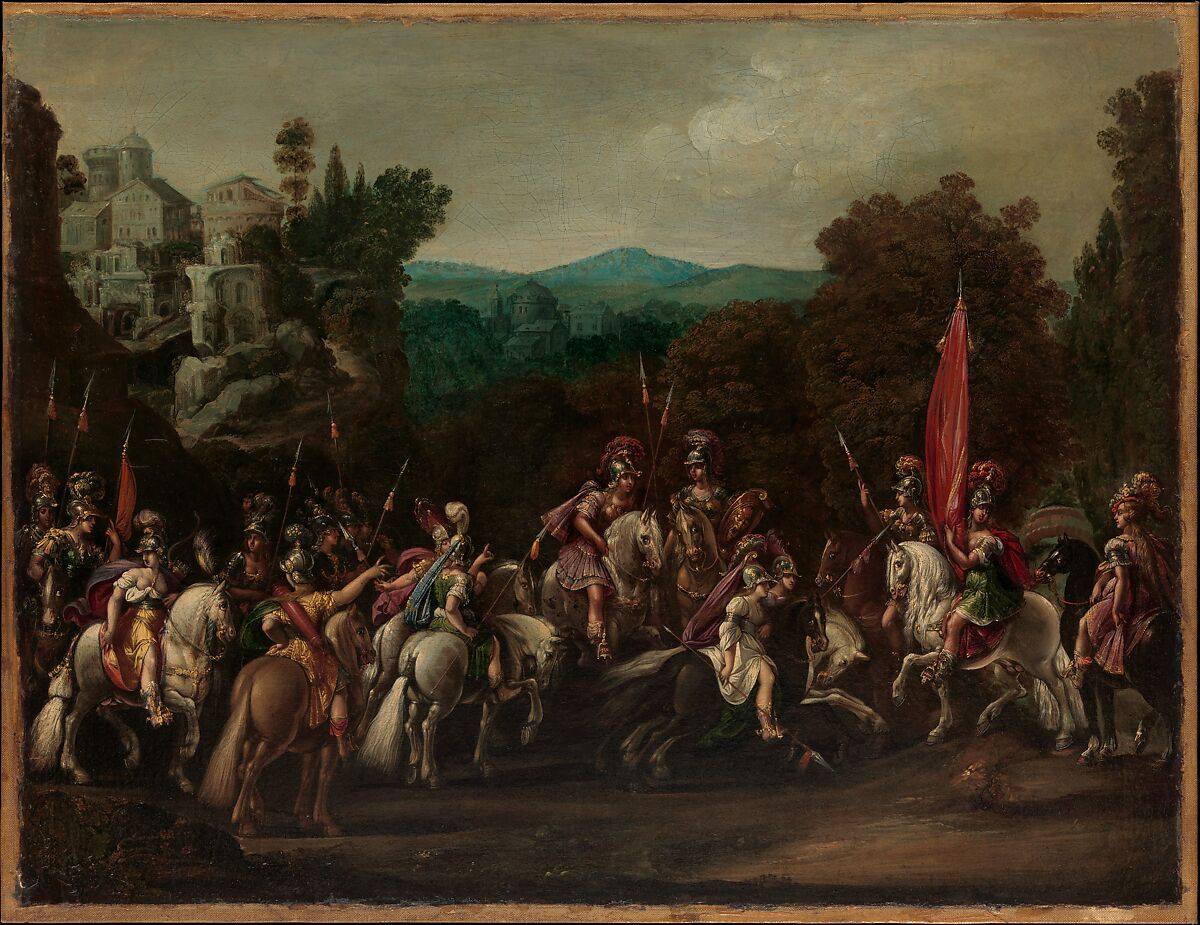 Departure of the Amazons, Claude Déruet  French, Oil on canvas
