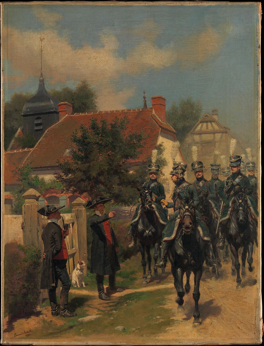 Gendarmes d'Ordonnance, Edouard Detaille (French, Paris 1848–1912 Paris), Oil on canvas 