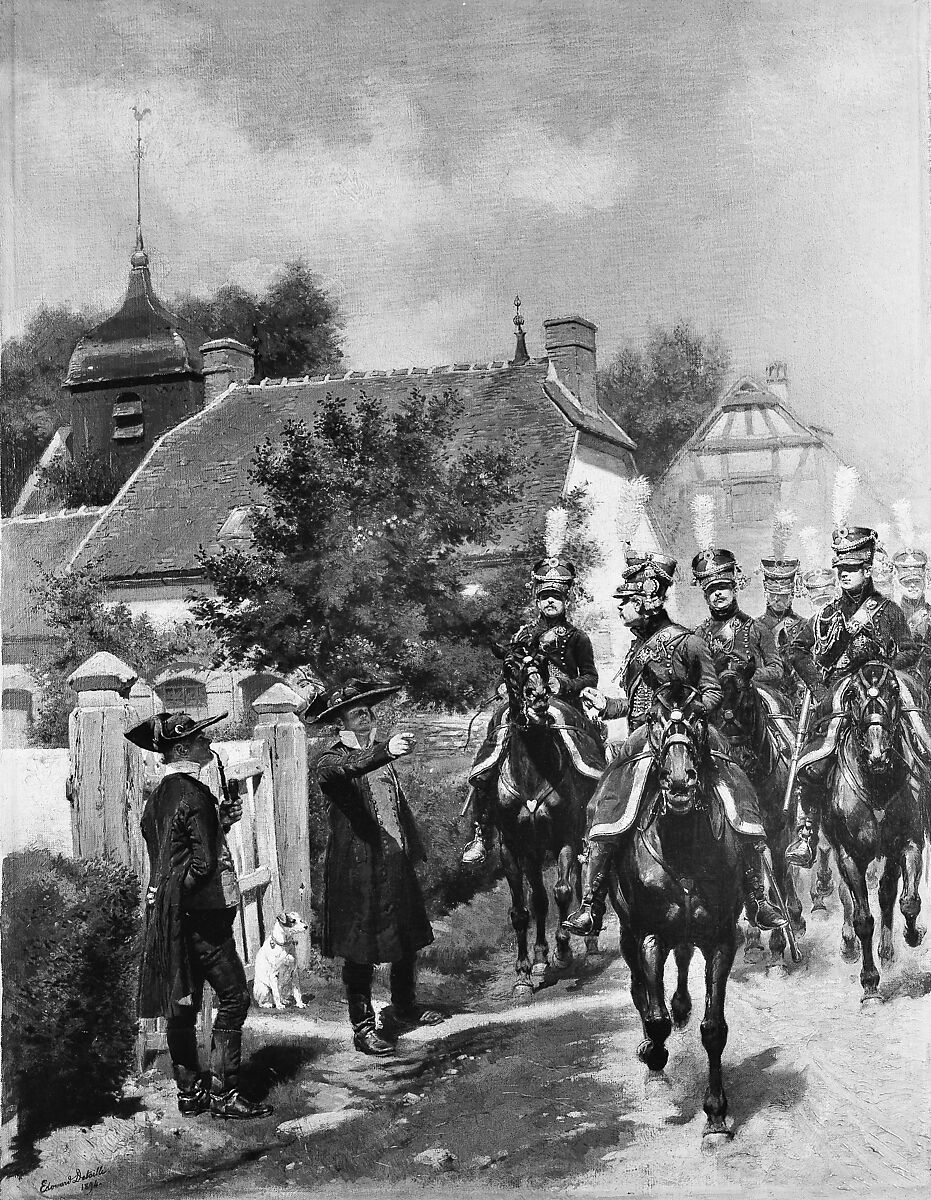 Gendarmes d'Ordonnance, Edouard Detaille (French, Paris 1848–1912 Paris), Oil on canvas