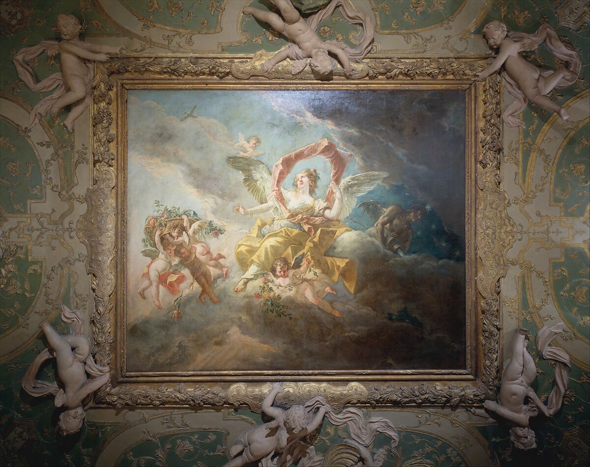 Dawn, Gaspare Diziani (Italian, Belluno 1689–1767 Venice), Oil on canvas 