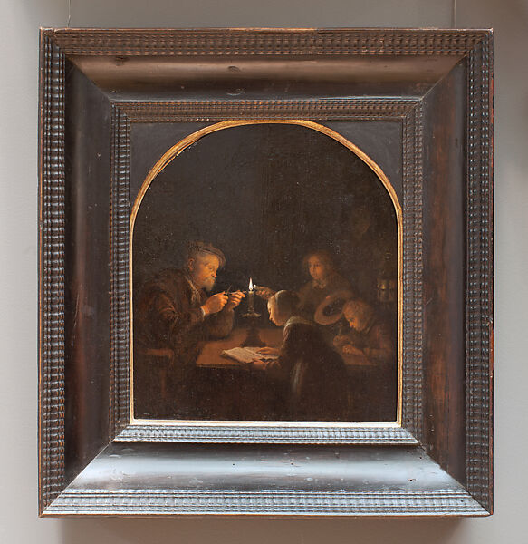 An Evening School, Gerrit Dou (Dutch, Leiden 1613–1675 Leiden), Oil on wood