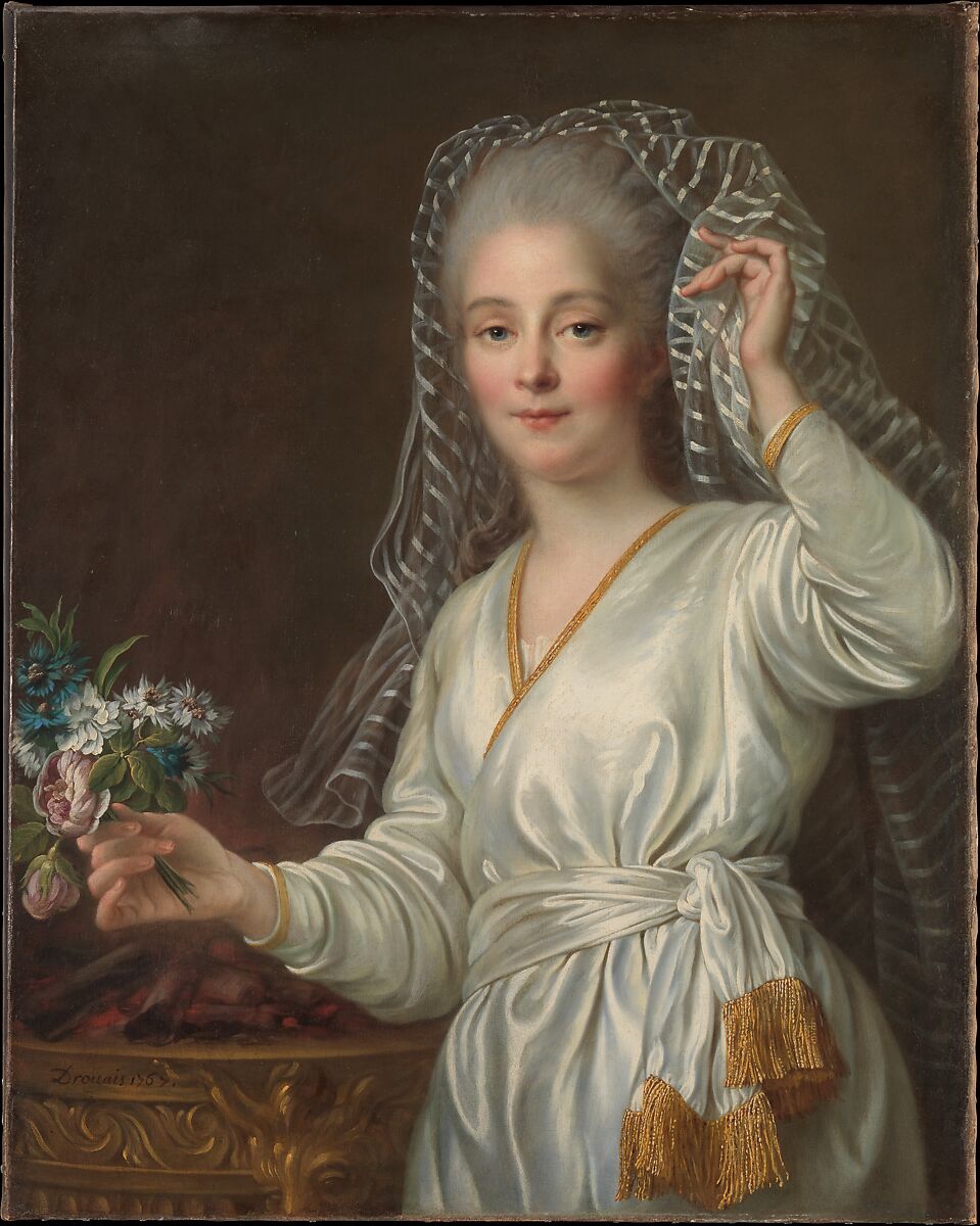 Portrait of a Young Woman as a Vestal Virgin, François Hubert Drouais (French, Paris 1727–1775 Paris), Oil on canvas 