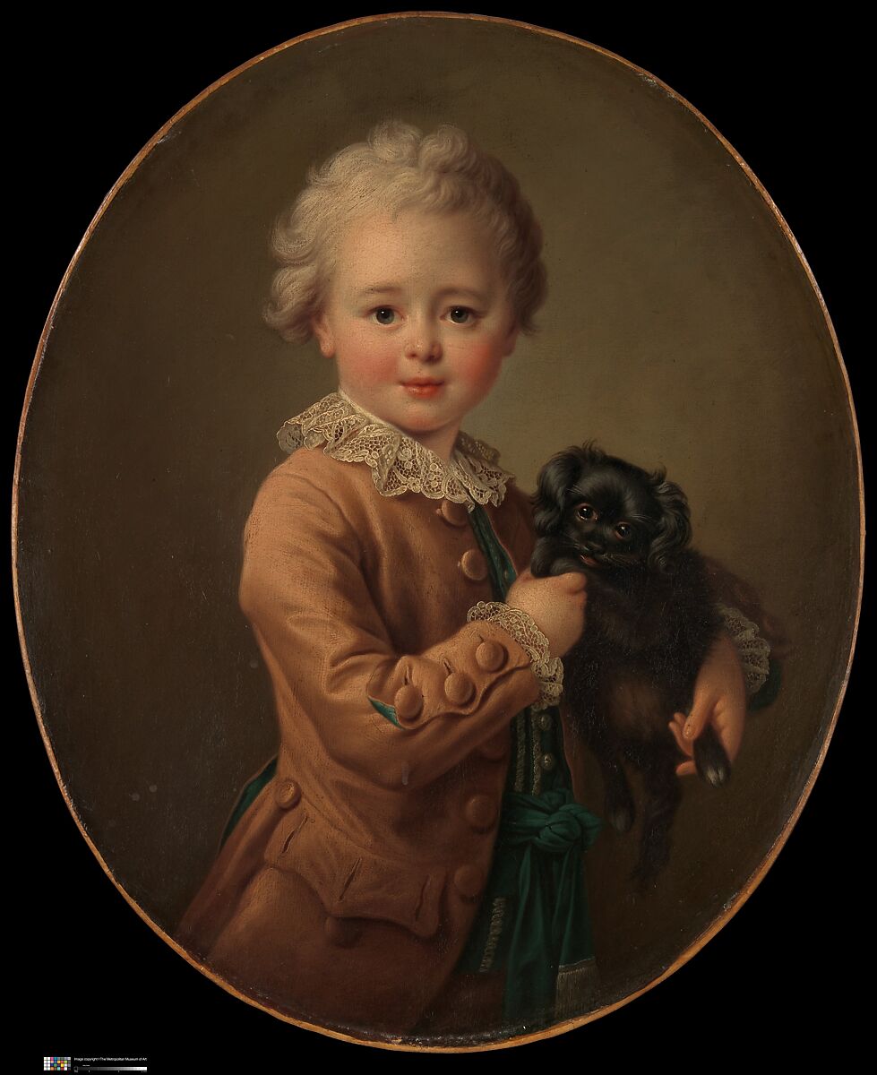 Boy with a Black Spaniel, François Hubert Drouais (French, Paris 1727–1775 Paris), Oil on canvas 