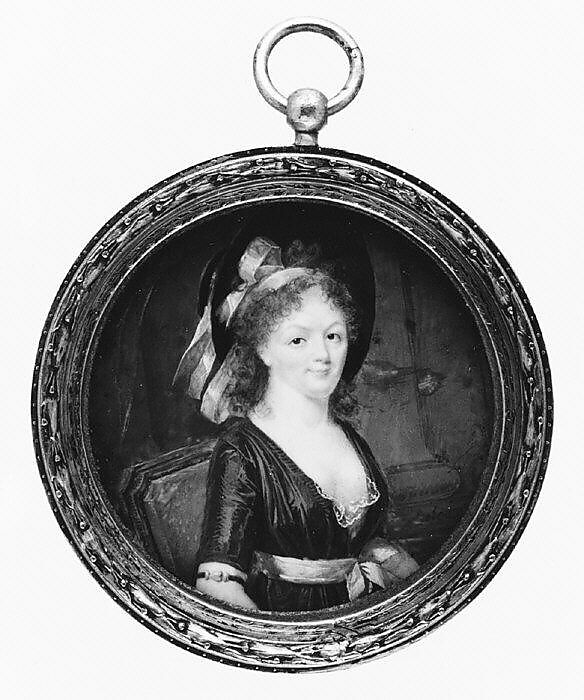 Portrait of a Woman, Augustin Dubourg (French, 1758–1800), Ivory 