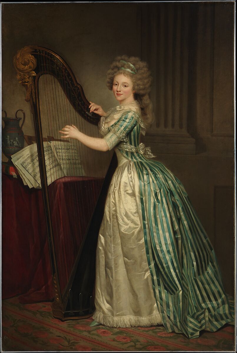 Self-Portrait with a Harp