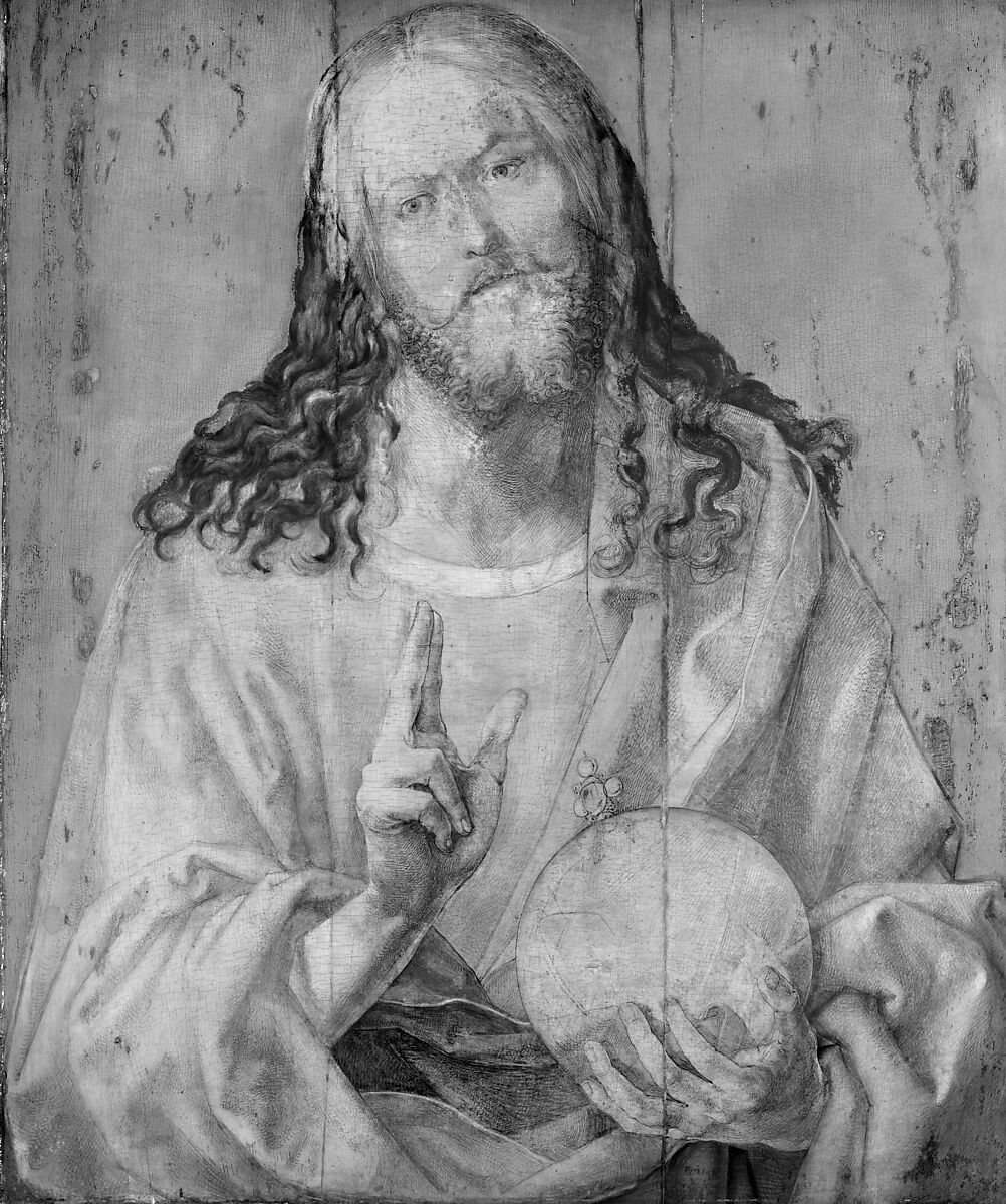 Salvator Mundi, Albrecht Dürer (German, Nuremberg 1471–1528 Nuremberg), Oil on linden