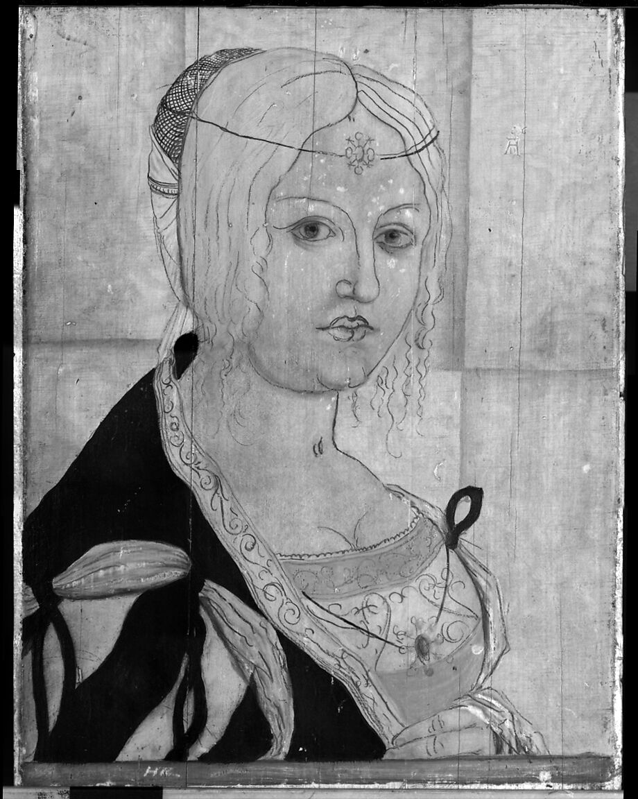 Portrait of an Italian Woman, German Painter (active first third 16th century), Oil on linden